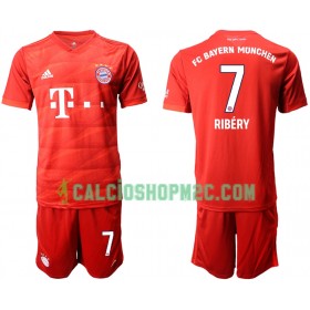 Bayern Monaco RIBERY 7 Bambino Maglia Prima 2019/2020 Manica Corta (+ Pantaloncini)